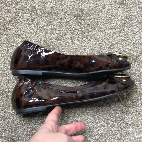 Ann Taylor Brown Leopard Buckle Flat - Picture 4 of 7